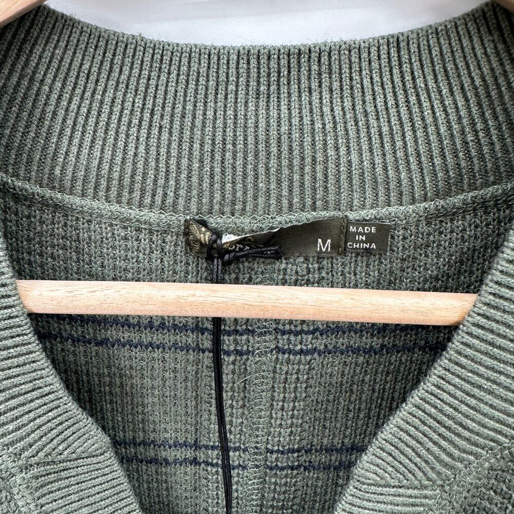 PRANA NWT Milani Henley Long Sleeve Sweater Dress in Kale Green Stripe // M - Picture 6 of 11